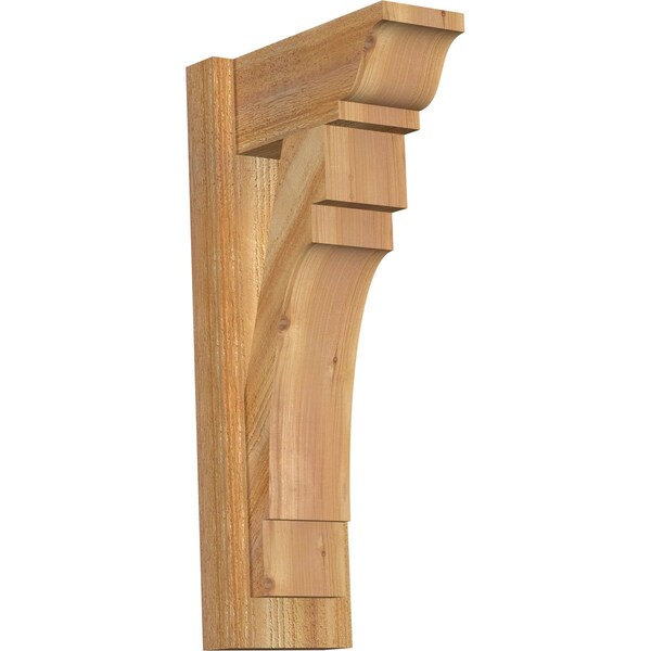 Ekena Millwork Merced Traditional Rough Sawn Outlooker, Western Red Cedar, 6"W x 12"D x 24"H OUT06X12X24MRC01RWR - main